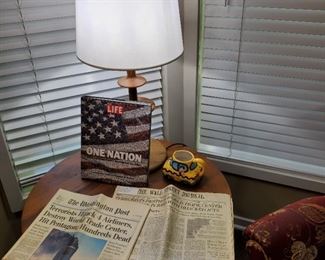 Original newspapers from the morning after the 9-11 attack -Wall Street Journal and The Washington Post