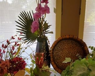 Silk flower arrangements