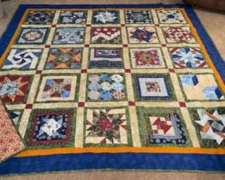 SOLD................Finished Quilt 86" x 86" (M040)