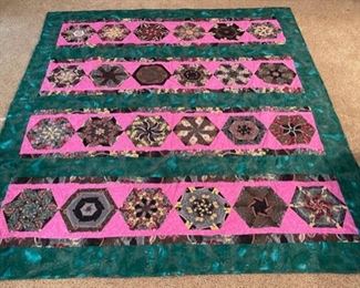 SOLD..............Finished Quilt 73" x 63" (M035)