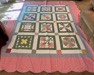 SOLD................Finished Quilt 104" x 86" (M033)