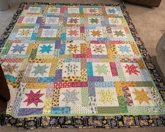 SOLD.............Finished Quilt 96" x 81 " (M037)