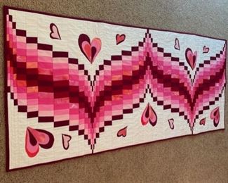 SOLD................Finished Large Runner/Wall Hanging 63" x 25" (M034)