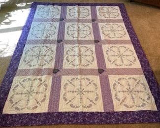 SOLD.................Finished Quilt 85" x 64" (M030)