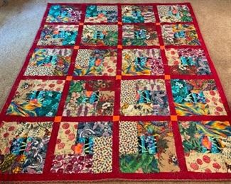 SOLD...............Finished Quilt 76" x 60" (M025)