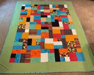 SOLD.........................Finished Quilt 74" x 57" (M023)