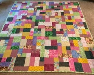 SOLD..........Finished Quilt 80" x 70" (M020)