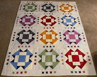 SOLD.....................Finished Quilt 62" x 47" (M060)