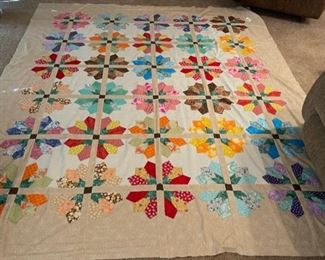 SOLD................Quilt Top Only 97" x 82" (M049)