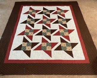 SOLD..............Quilt Top Only 71" x 59" (M048)