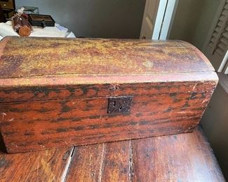 Grain painted children’s trunk or chest.