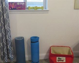 Zumba, yoga mats