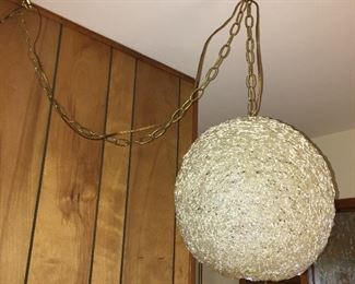 vintage Lucite spaghetti swag lamp