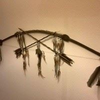 Replica Native American Bow and Arrow
