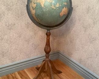 Vintage Floor Stand World Globe