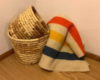 Wool Blanket and Baskets