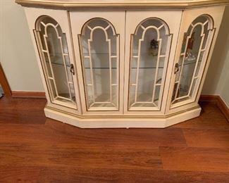 French Style Pier Cabinet with glass shelf