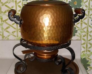 copper Fondue pot