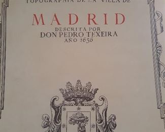 TOPOGRAPHIA DE LA VILLA DE MADRID DESCRITA POR DON PEDRO TEXEIRA, SET OF OLD MAPS