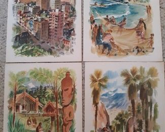 Vintage 1960 Matson Lines S.S. Matsonia Dinner Menu-Southern California