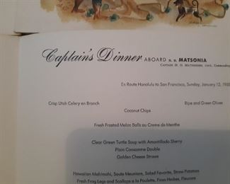 CAPITANS DINNER, MATSONIA 