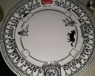 El Burladero Bulfighting Plate, La Talleria, set of 4 ,
