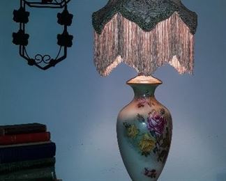 green lamp brass base