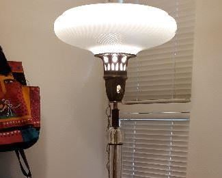 vintage lead crystal floor lamp