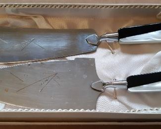 art deco wedding cake set