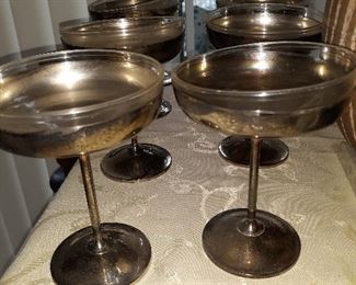 ROMA made in Spain Sherbet , dessert goblets total of 8 