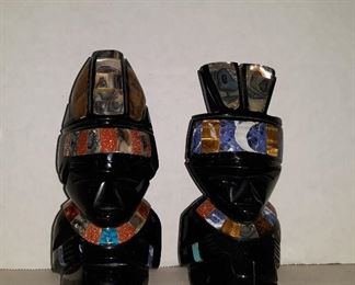 Onyx black and mother of pearl 