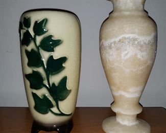 ivy vase, marble vase 