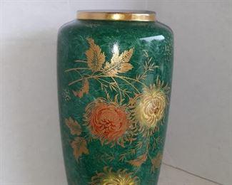 green vase with flowers,  Bavaria,  Patricia, For Alka Kunst Bavaria