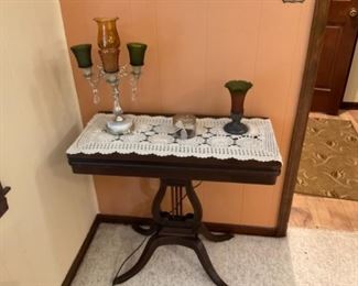 Lyre card table