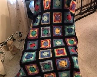 Gorgeous crochet throw