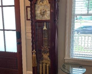 	#9	Sligh grandfather clock. Made in Holland, Michigan.  #0818-2-AN. 84"x20"x12"	SOLD		