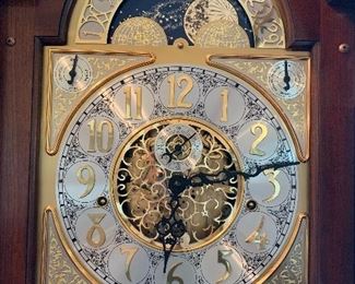 	#9	Sligh grandfather clock. Made in Holland, Michigan.  #0818-2-AN. 84"x20"x12"	SOLD		