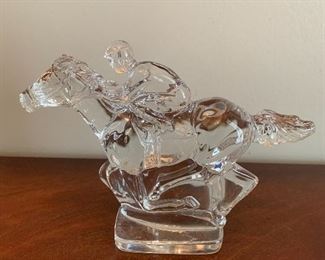 	#16	Waterford crystal Derby horse and rider 6"h	 SOLD			