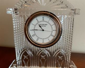 	#23	Waterford Crystal Westminister mantel clock 6.5"	SOLD		