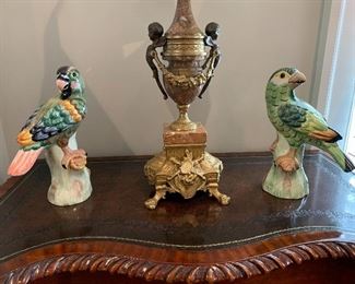 #34	Chelsea House parrot pair 10"h	 SOLD