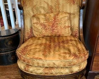 	#46	Upholstered wingback chair 	SOLD		