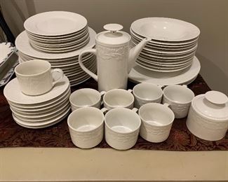 #89 "Garland 8837" Stoneware. 53 piece set $125.00
