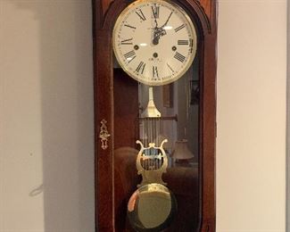 	#104	Howard Miller "Ambassador Collection" wall clock 32"x7"x11.5"	SOLD		