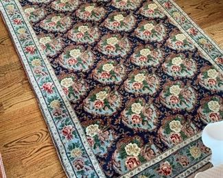 #111 Hand knotted rug 70"x49" SOLD