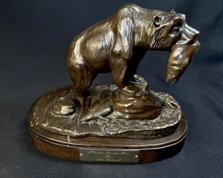 Jim Deutsch Alaskan Brown Bear Bronze Sculpture buy on StubbsEstates.com