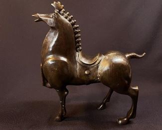 Bronze Chinese Tang-Style Horse Sculpture buy on StubbsEstates.com