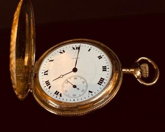 Antique ELGIN 20 Year Hunting Case Pocket Watch buy on StubbsEstates.com