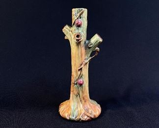 Weller Pottery Apple Tree Bud Vase - beautiful glazes - buy on StubbsEstates.com