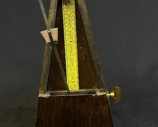 Vintage Hardwood Metronome - Works Nicely - buy on StubbsEstates.com
