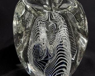 Large Elegant Studio Art Glass semi-cube Karg? - buy on StubbsEstates.com